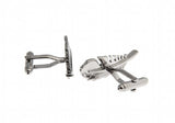 Copper Feather Enamel Cuff Links for Men