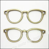 36pcs Vintage Glasses Charms Pendant Antique Bronze Alloy DIY Jewelry Findings