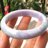 Zheru Jewelry Natural Burmese Jadeite 54-64mm Light Bracelet Princess Jewelry