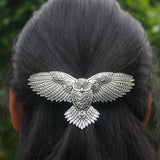 Gothic Witch Celtic Owl Hair Clip Barrette Hairpin Accessories