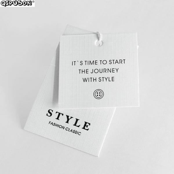 Custom Foil Hang Tag Printing for Kids Clothes