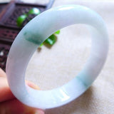 Zheru Jewelry Natural Myanmar Jadeite 54-64mm Light Purple Two-Color Bracelet
