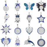 10pcs Snap Pendant Necklace 18mm Snap Button DIY Jewelry