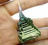 Natural Turquoise Quartz Crystal Opal Tiger Eye Pyramid Pendant