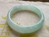 Zheru Jewelry Natural Myanmar Jadeite 54-64mm Light Bracelet Princess Jewelry