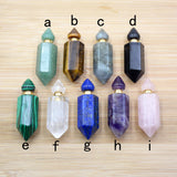 Gemstone Hexagon Prism Bottle Pendant Essential Oil Diffuser