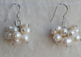 Ivory Freshwater Pearl Dangle Earrings S925 Silver