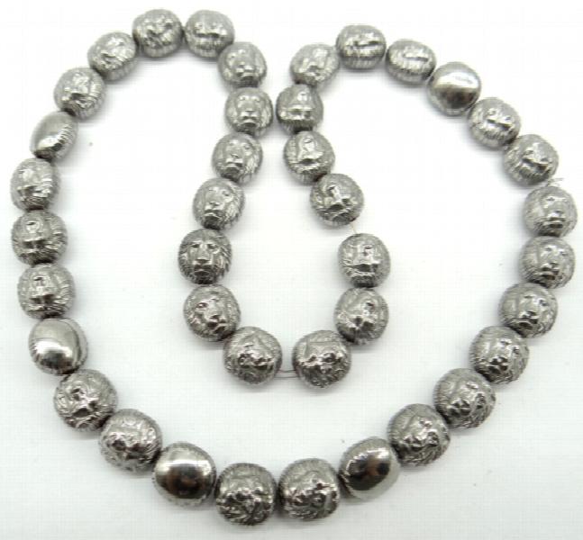 Quartz Crystal Hematite Craft Loose Beads Pendant Jewelry 15''