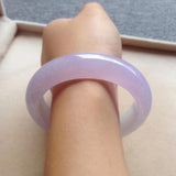 Zheru Jewelry Natural Myanmar Jadeite Light Purple Bracelet