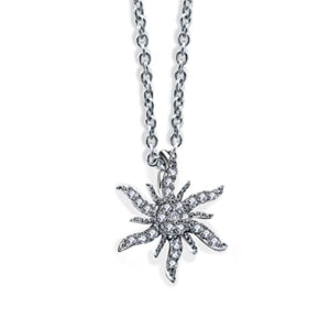 Snowflake Silver Necklace for Women Choker Chain