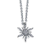 Snowflake Silver Necklace for Women Choker Chain