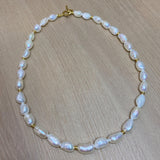 Baroque Pearl Necklace Freshwater Choker Wedding Jewelry