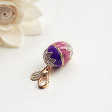 Easter Egg Bunny Charm Women Handbag Zipper Key Chains Moves Pendant