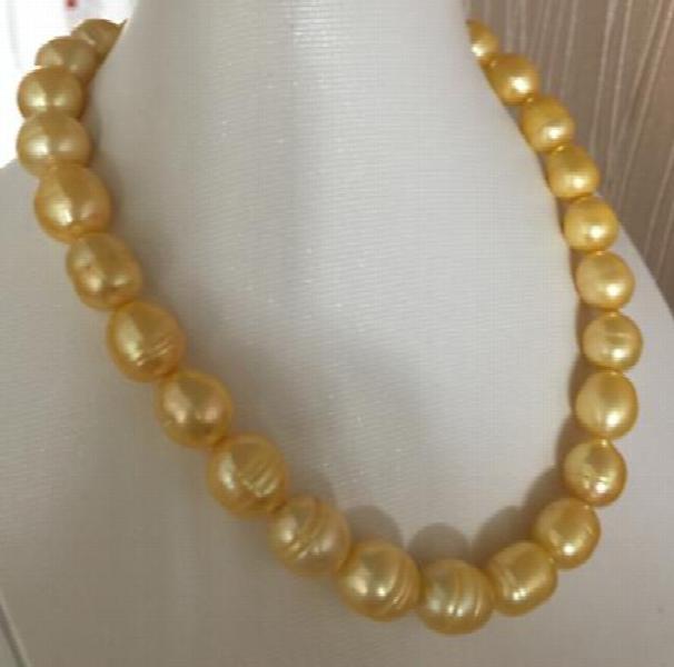 10-11mm Baroque Pearl Necklace, 18-Inch 14K