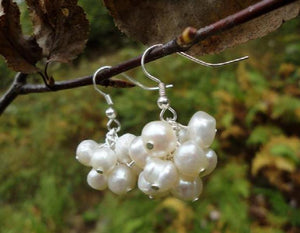 9mm Freshwater Pearl Earrings S925 Silver Dangle