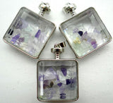 Opal Quartz Turquoise Lapis Gravel Stone Pendant for Jewelry Making
