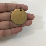 25pcs 30mm Bronze Stainless Steel Charms - Custom Text - Beads Charms