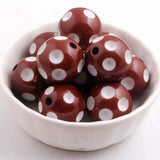20mm 100pcs Chunky Resin Polka Dot Beads Kids' Jewelry Making
