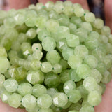 Faceted Tourmaline Coral Agates Beads Natural Stone Bead 15''