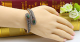 Vintage Bangles Cuff Bracelet Women Antique Silver Ethinc Wedding Jewelry