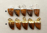 Natural Smokey Stone Top Pendant for Women
