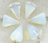 Natural Stone Charms Pendant DIY Jewelry Making Necklace 24pcs