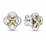 925 Silver Baroque Pearl Hoop Earrings with Crystal