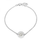 Tiny Initials Disc Charm Bracelet, Mother's Day Gift