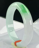 Natural Green Flower Burmese Jadeite Bracelet Princess Jewelry