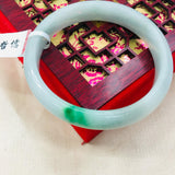 Zheru Natural Jadeite Bracelet Green Flower Princess Jade