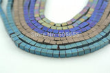 Electrplating Matte Hematite Cube Loose Beads 3mm 4mm 6mm