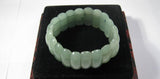 Natural Light Green Dongling Stone Stretchy Bracelet