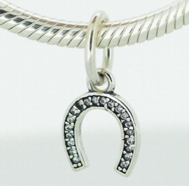 925 Sterling Silver Lucky Charms with Cubic Zirconia Beads