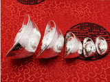 999 Pure Silver Yuanbao Jewelry 0.5g-50g