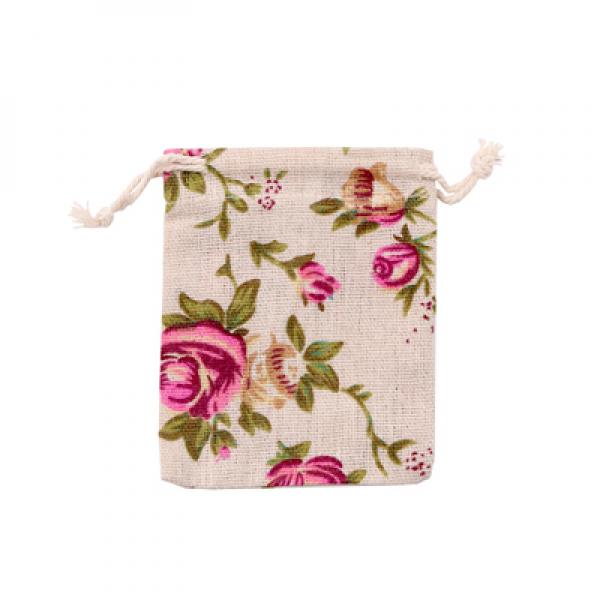 Linen Cotton Gift Bags Drawstring Pouches 10Pcs