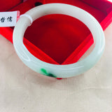 Zheru Jewelry Natural Jadeite Bracelet 54-62mm Green