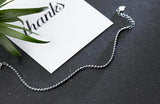 2mm 925 Sterling Silver Beads Chain Bracelet C-S1946