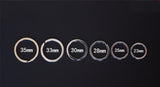 20pcs Round Metal Split Dog Tag Keychain Ring for Home Car Keys Arts Crafts