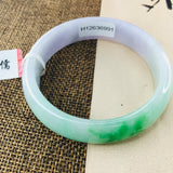 Zheru Jewelry Natural Jadeite Bracelet 54-62mm Two-tone Female Jade Gift