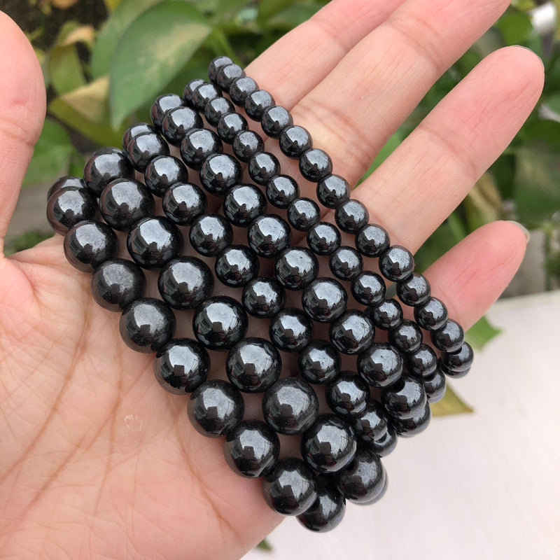 Fengbaowu Hematite Magnetic Bracelet Crystal Healing Stone Jewelry