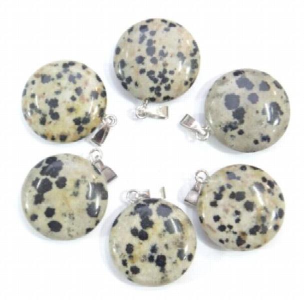 24pcs Dalamatian Jasper Pendants for Necklace Making