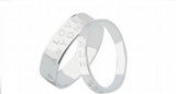 Titanium Stainless Steel Couple Rings with Creative English Letter Design