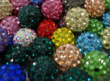 100pcs Mixed Loose Disco Beads Bracelet Crystal Ball 10mm 8mm 6mm 12mm 14mm