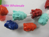 20pcs DIY Buddha Head Coral Space Beads Bracelet Necklace Findings PJ16
