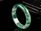 Natural Burmese Jade Light Flower 54-64mm Bracelet Princess Jewelry