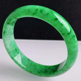 Zheru Natural Burmese Emerald Green Bracelet 54mm-64mm