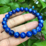 Natural Kyanite Bracelet Round Beads Crystal Healing Stone Jewelry