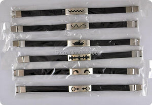 12pcs/lot Mix Style Silicone Bracelet Stainless Steel Buckle Bracelets