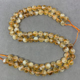 6A Stone Milk Cap Citrine Quartz Beads 5A 6/8/10mm Bracelet DIY