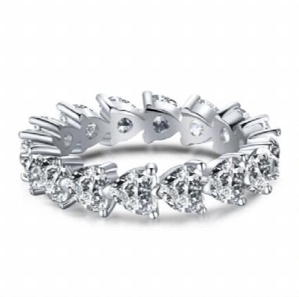 Sweet Heart Pink Rhinestone Ring for Women